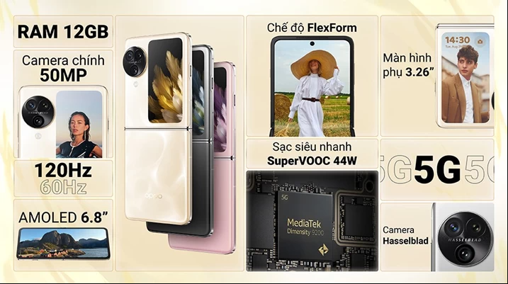 4 lựa chọn có giá rẻ hơn mà vẫn “mỏng nhẹ” không kém iPhone Air - OPPO Find N3 Flip