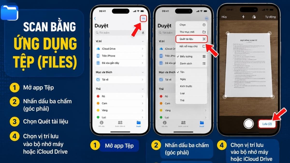 Scan ảnh và tài liệu trên iPhone sắc nét, đơn giản nhất
