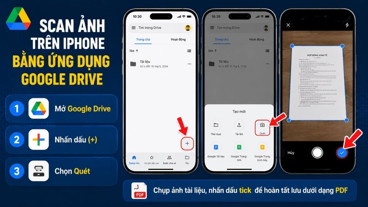 Scan ảnh và tài liệu trên iPhone sắc nét, đơn giản nhất