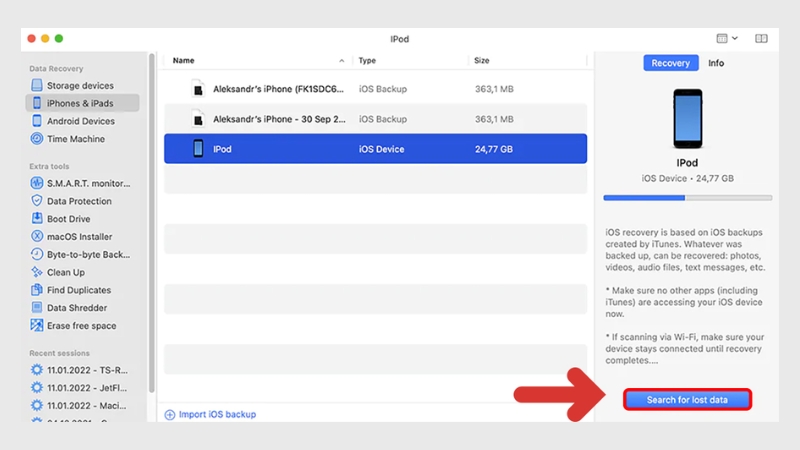 Cách khôi phục ảnh đã xoá vĩnh viễn trên iPhone