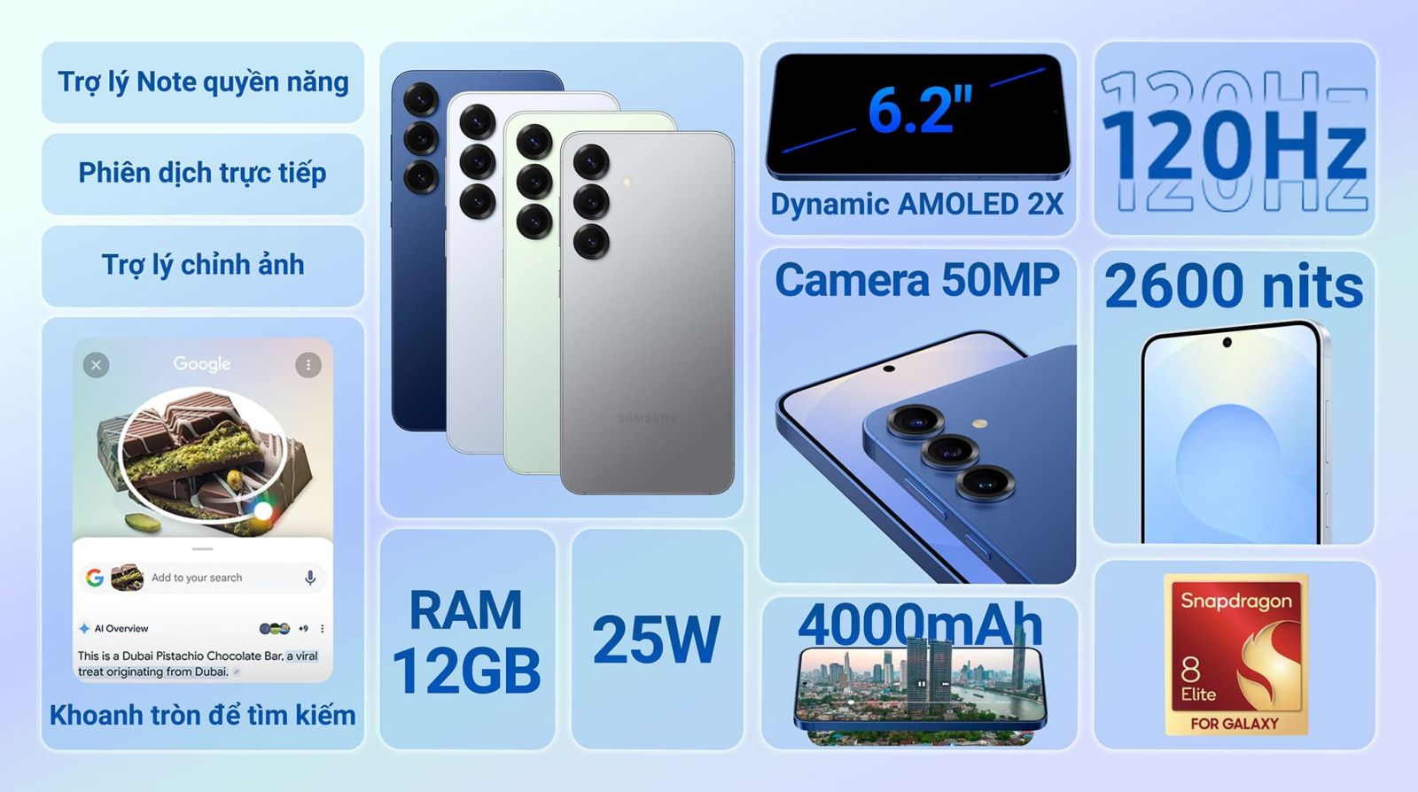 4 lựa chọn có giá rẻ hơn mà vẫn “mỏng nhẹ” không kém iPhone Air - Galaxy S25