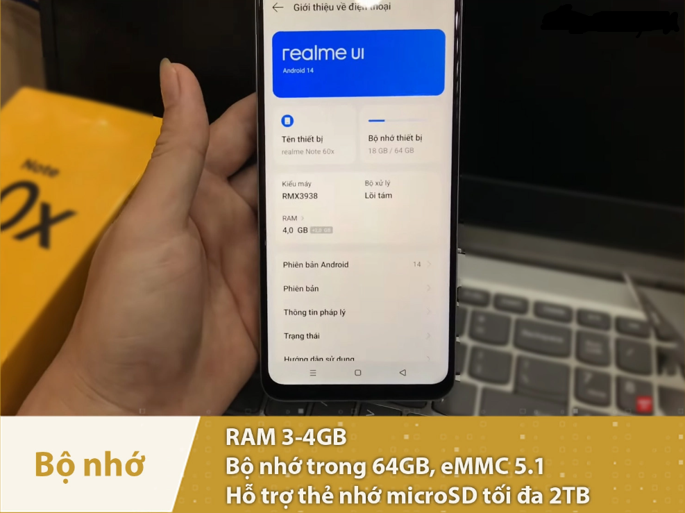 smartphone realme Note 60X