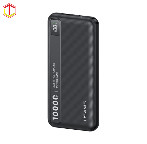 Pin Dự Phòng USAMS CD263 10000mAh 22.5W (1*Type-C + 1*USB-A Port, Digital Display, 3C Certification)