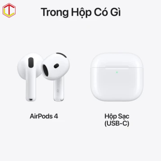 Tai nghe Bluetooth Apple AirPods 4 chống ồn chủ động 