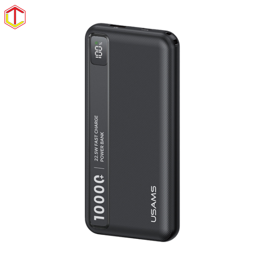 Pin Dự Phòng USAMS CD263 10000mAh 22.5W (1*Type-C + 1*USB-A Port, Digital Display, 3C Certification)