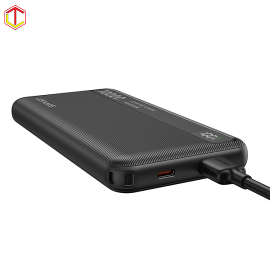 Pin Dự Phòng USAMS CD263 10000mAh 22.5W (1*Type-C + 1*USB-A Port, Digital Display, 3C Certification)