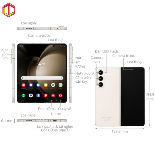 Samsung Galaxy Z Fold5 5G 12GB/256GB 99%