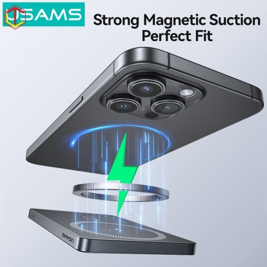 Pin Dự Phòng Không Dây USAMS CD242 10000mAh 20W