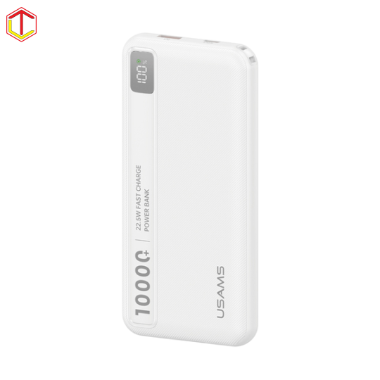 Pin Dự Phòng USAMS CD263 10000mAh 22.5W (1*Type-C + 1*USB-A Port, Digital Display, 3C Certification)