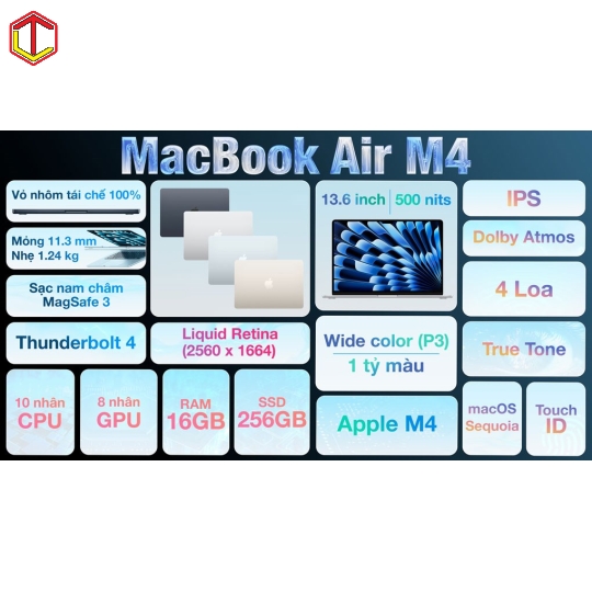 MacBook Air M4 13 inch 24GB/256GB 
